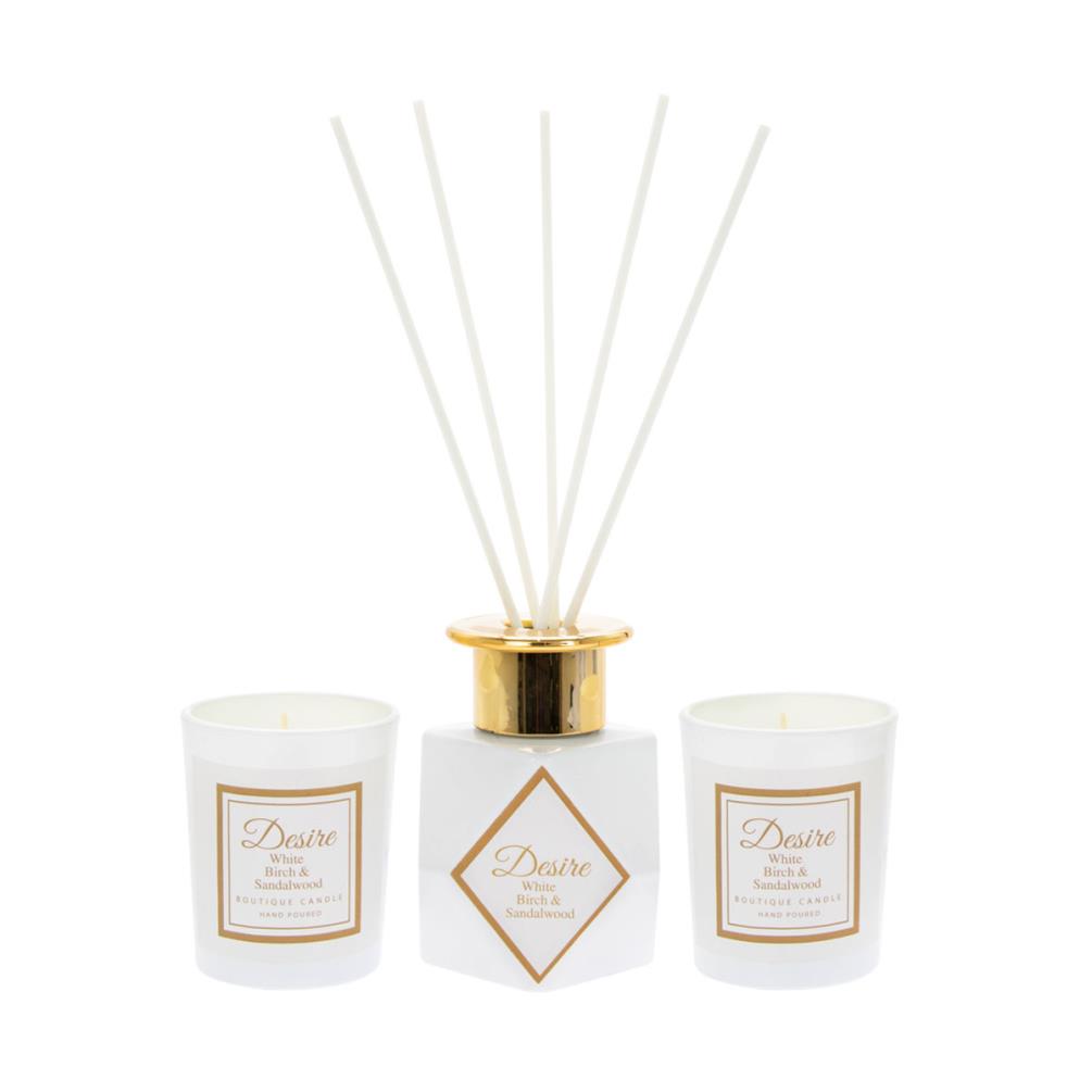 Desire Aroma White Birch & Sandalwood Diffuser & Candle Gift Set £8.79